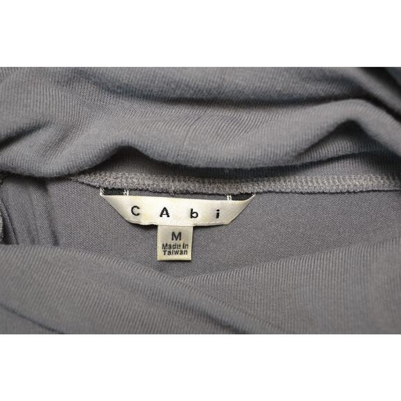CAbi Cowl Neck Tunic Sweater Dress Blue Gray Long‎ Sleeve Neutral Staple Medium - Picture 8 of 9
